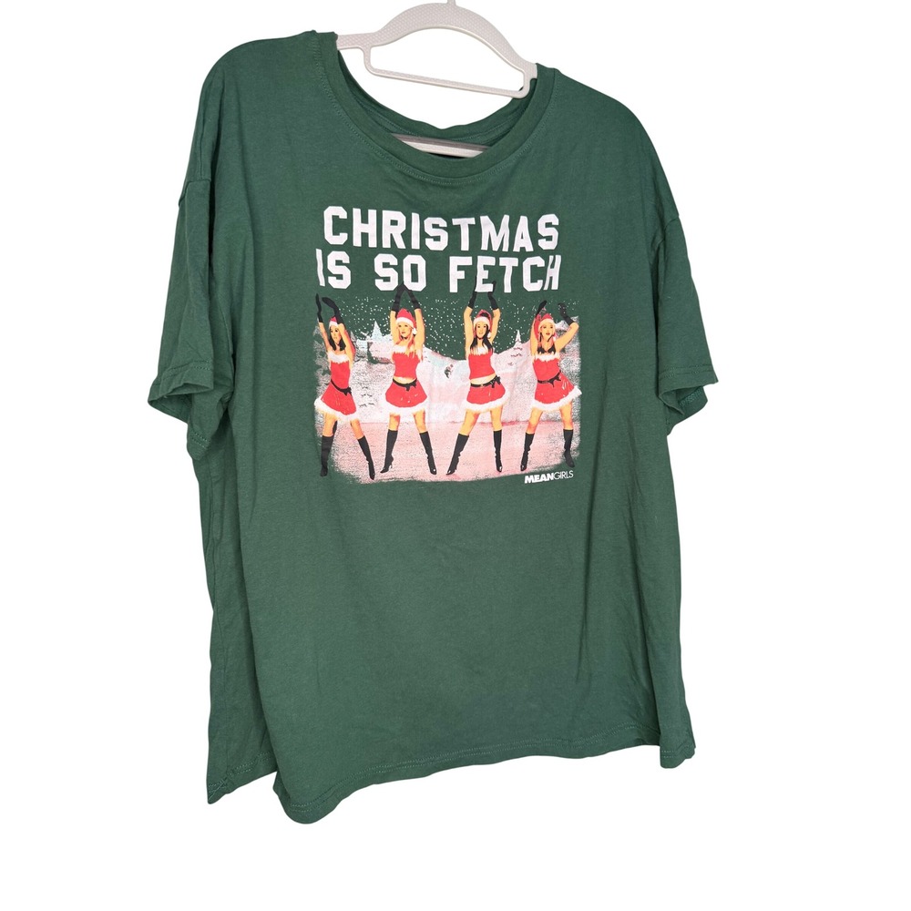Mean Girls Christmas is so Fetch green graphic t-shirt